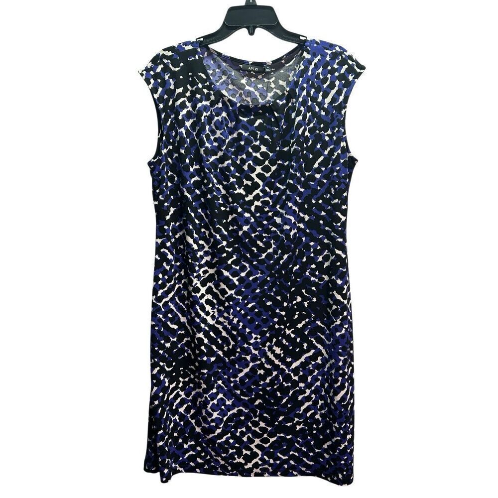 Apt. 9 WomenāsāSize XL Azaria Abstract Print Cap Sleeve Sheath Dress NWT